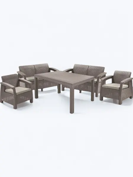 Комплект садовой мебели Keter Corfu Fiesta Set, cappuccino