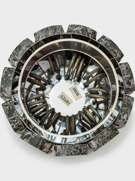 Электрическая печь VVD Премьера 12 кВт, серпентинит премиум, без пульта в интернет-магазине WellMart24.com