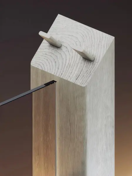 Дверь для сауны DoorWood Престиж Legend, 700мм х 1900мм, маятниковая, бронза, коробка дуб