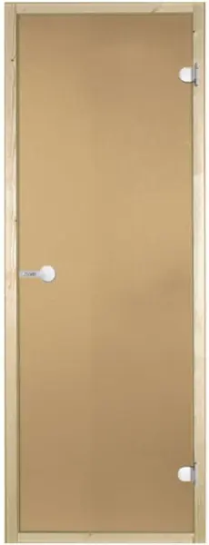 Дверь для сауны Harvia D71901L, 690мм х 1890мм, без порога, бронза, коробка ольха