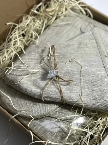 Набор для сауны Linen Steam Naturel Premium, мужской, лён 100%