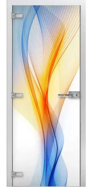 Дверь стеклянная межкомнатная MaybahGlass Premium Abstraction 01, 800х2000