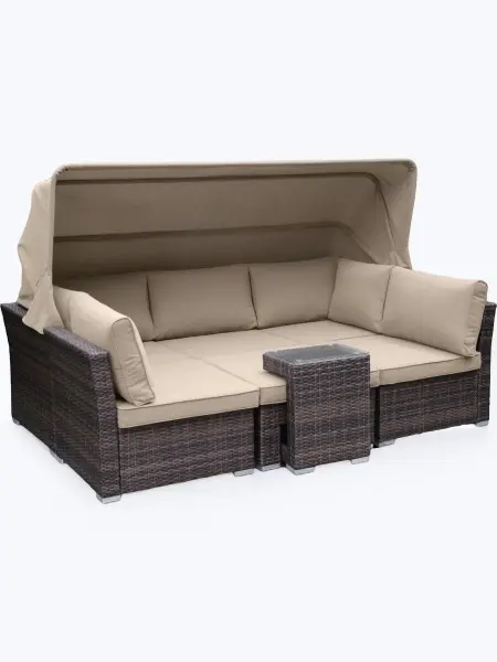 Комплект садовой мебели из искусственного ротанга AFM-320B Brown