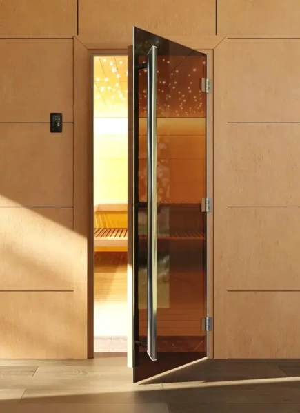 Дверь DoorWood Престиж бронза для бани, 700 х 1900 мм, с порогом, коробка ольха Дверь DoorWood Престиж бронза для бани, 700 х 1900 мм, с порогом, коробка ольха